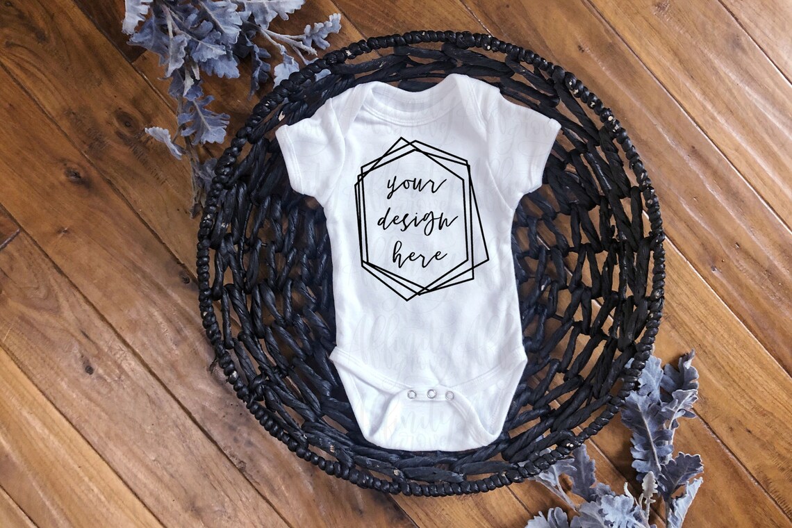 Download Baby Clothing Onesie Mockup Clothing Flatlay Mockup | Etsy