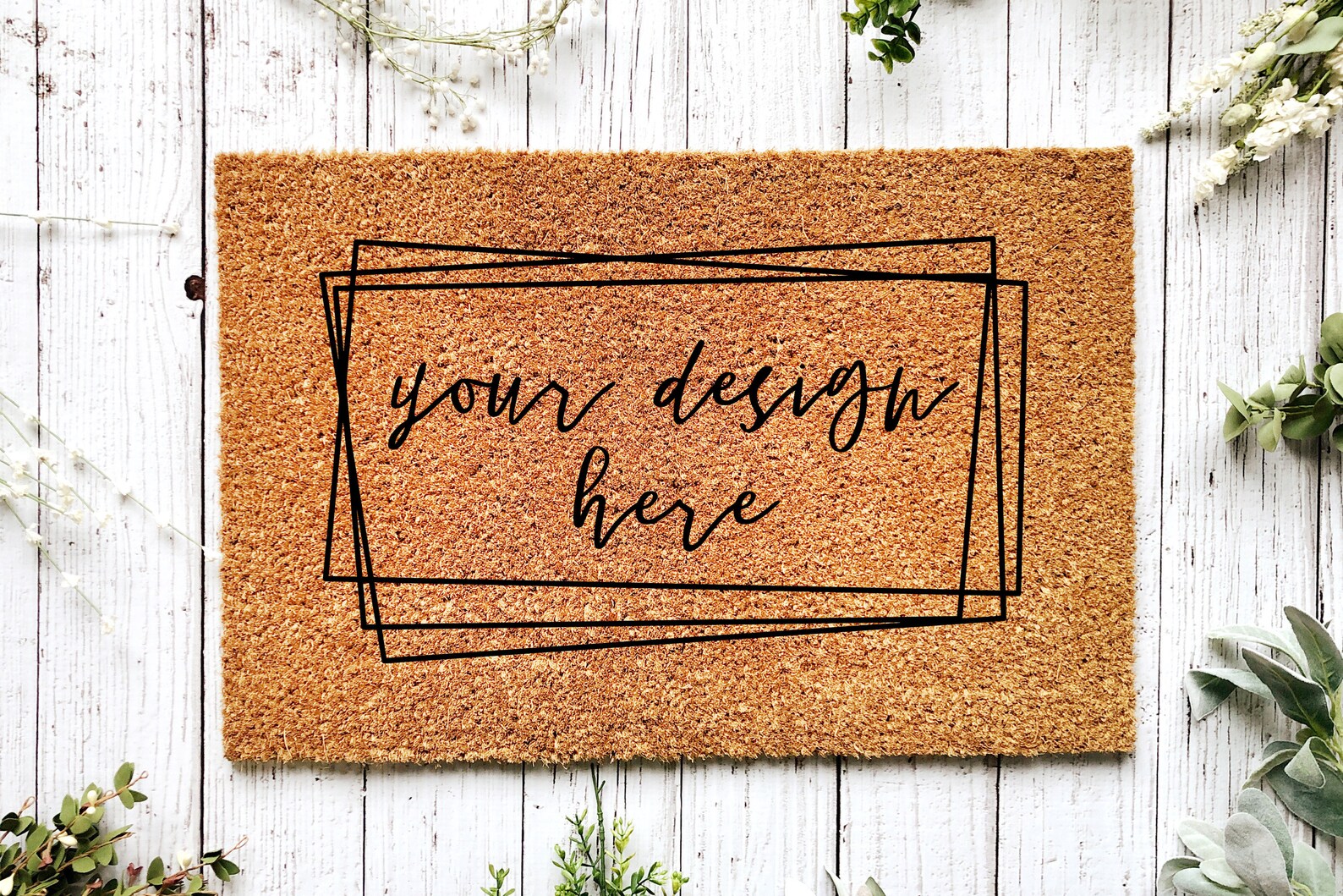 Door Mat Mockup Farmhouse Coir Doormat Mockup Etsy