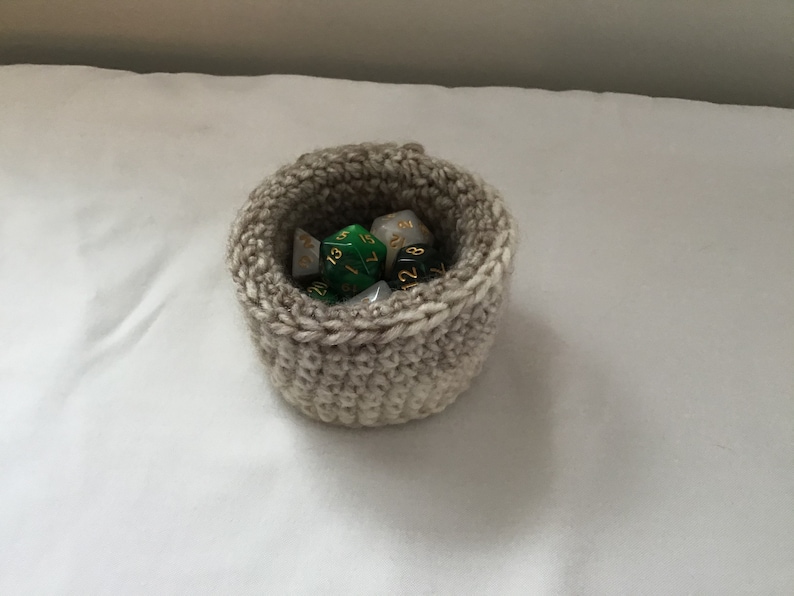 Crocheted Nesting Baskets Unique set of 3 - Cream Ombr\u00e9