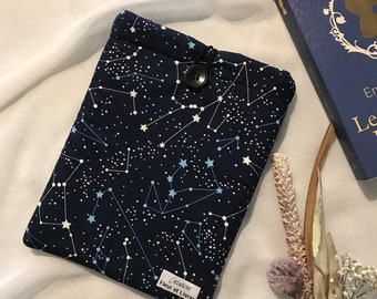 Booksleeve, starry sky galaxy pattern book pouch