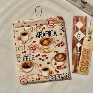 Koffie boekenhoes / boekentas
