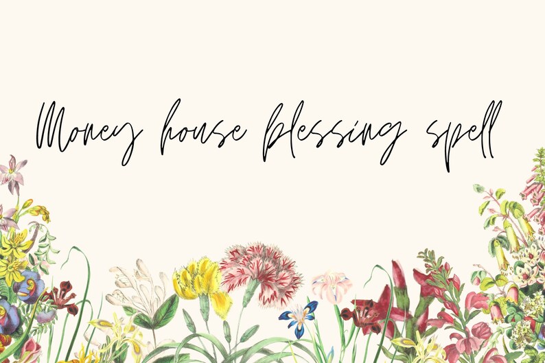 Money House Blessing Spell Etsy