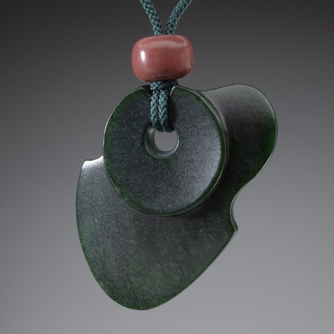 Hand Carved Jade Pendant, 