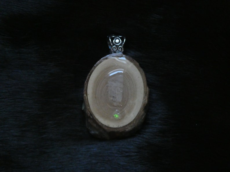 OPAL x QUARTZ x Pine Pendant Natural Jewelry