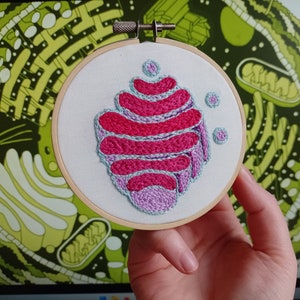 Handmade Embroidery GOLGI APPARATUS  - Animal Plant Cell Organelle