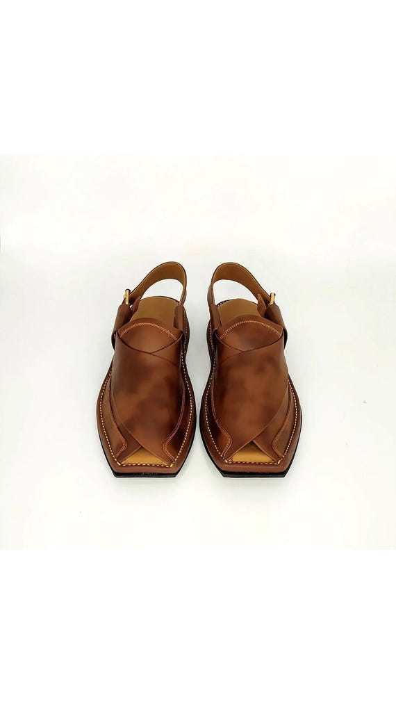 Handmade Leather Peshawari Sandals: Traditional Pakistani Chappals