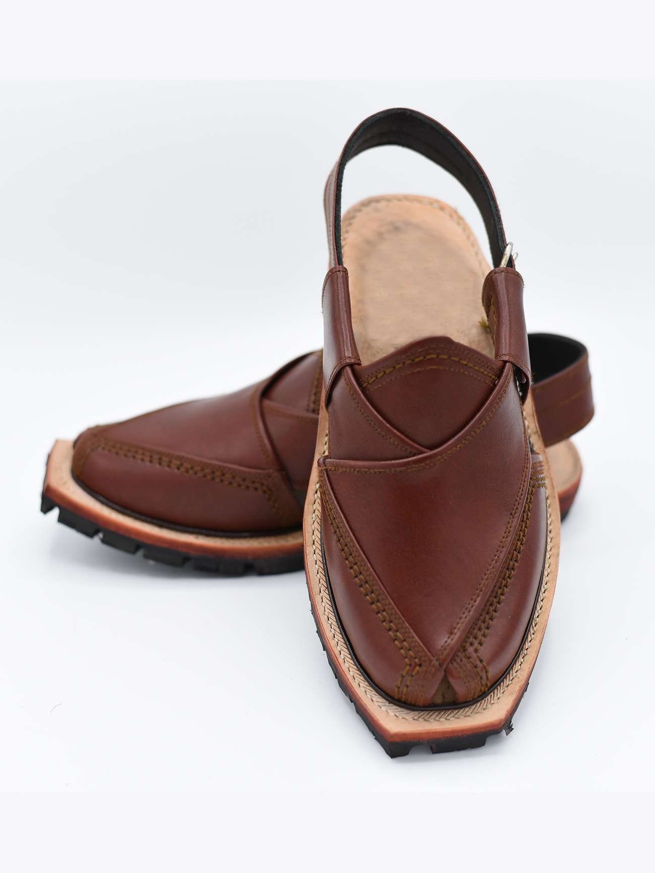 Mustard Norozi Chappal Handmade Traditional Peshawari Chappal
