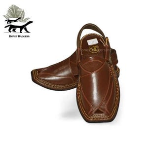 Handmade Leather Peshawri Chappal Sandals: Traditional Style