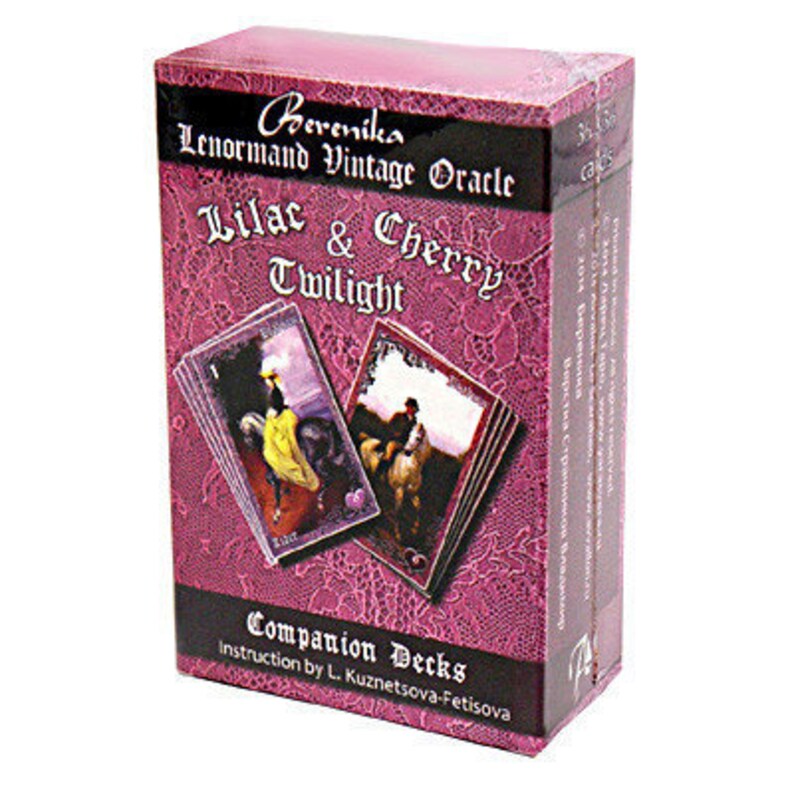 Lilac and Cherry Twilight Vintage Oracle Lenormand 73 Cards Etsy