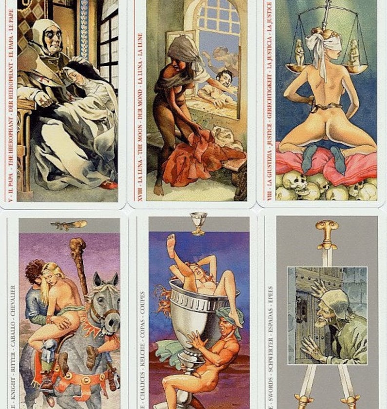 Tarot Deck 78 Cards Erotic Sexual Deck Sexy Oracle Love Tarot Sex Rare An.....