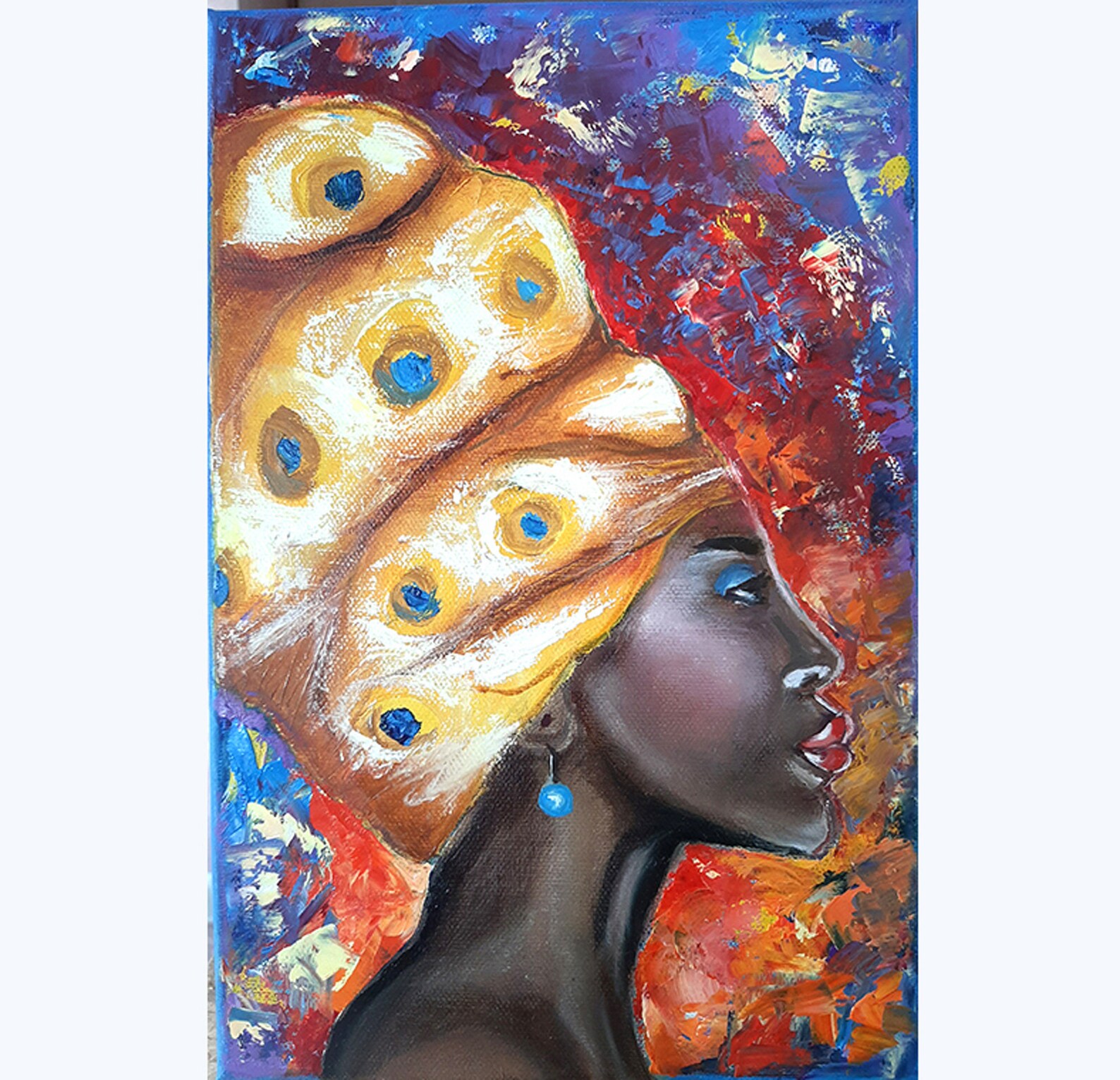 Африканка картина маслом