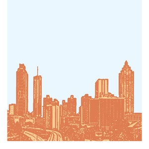 Atlanta Skyline Art Print