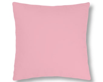 Waterproof Pillows, Size: 18" × 18", Pink, Concealed zipper, Exterior Fabric is water and oil repellent, Durable Polyester Broadcloth