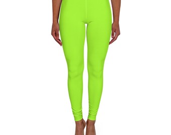Neon Green Leggings - Etsy