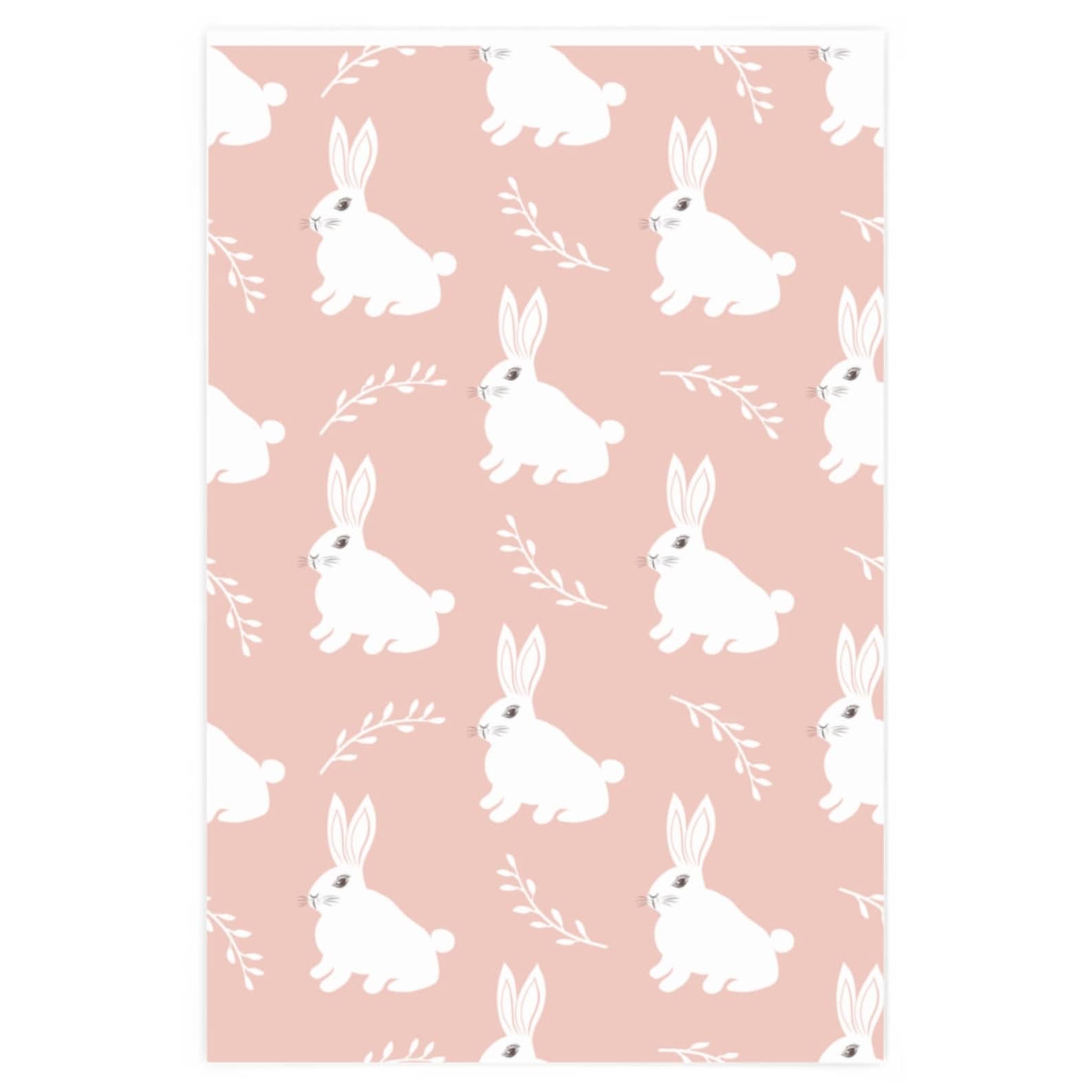 Bunny Wrapping Paper 90 GSM Fine Art paper Premium Gloss | Etsy
