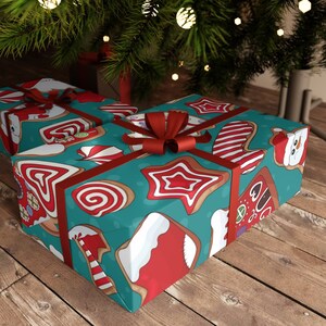Carta da regalo natalizia, fogli di carta da regalo, dimensioni: 24" × 36" e 30" x 36", alta qualità, provenienza sostenibile e riciclabile