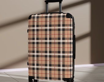 Suitcase, Avail. in 3 sizes, Adjustable telescopic handle, Four double-wheels with 360 swivel, Safety lock, ABS back hard-shell