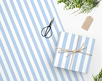 Premium Wrapping Paper, Size: 24" × 60", 90 Gsm Fine Art Paper, Premium Gloss Paper, Blue And White, High Quality