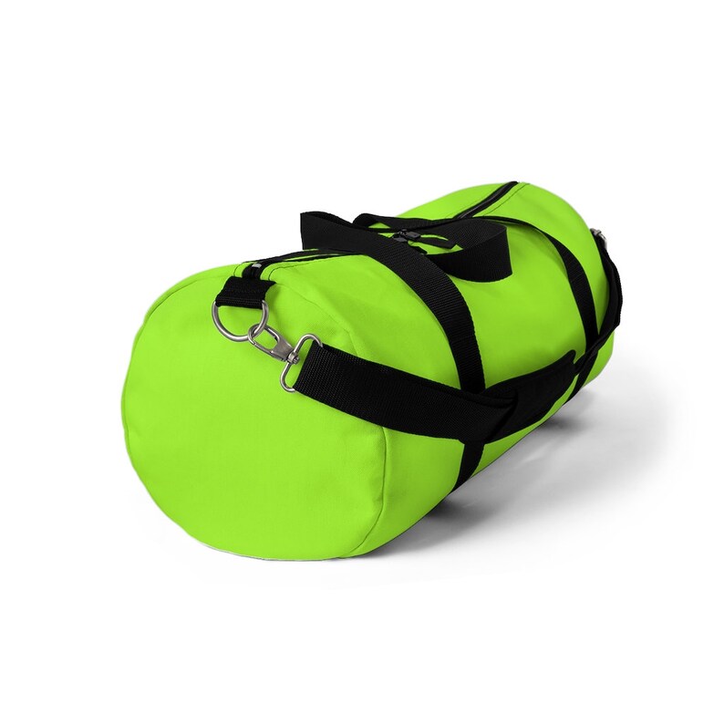 Lime Green Duffel Bag Lightweight and Durable Black Durable Etsy