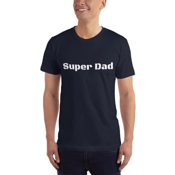Super Dad Jersey T-Shirt Made in USA comes in 3 colors | Etsy
