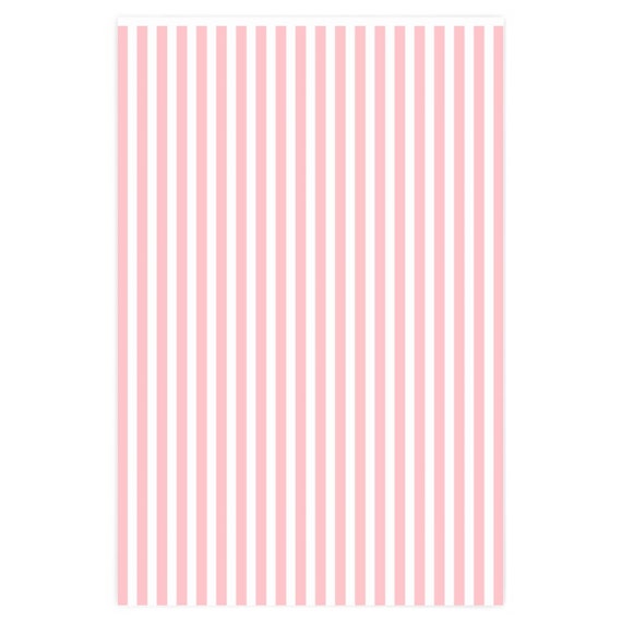 Wrapping Paper, Pink and White Stripes, 24 36, Beverly Hills, Premium Gloss  Paper, 90 Gsm Fine Art Paper, Gift Wrap, Baby Shower, Girl 