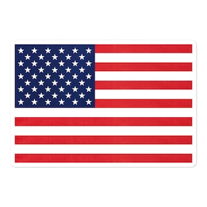 Bandiera americana - Adesivi senza bolle, disponibili in 3 misure, vinile adesivo resistente e ad alta opacità, senza bolle, bandiera USA, patriottico