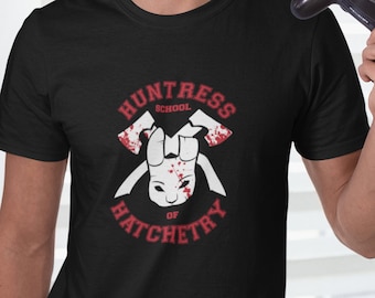 Horror Game TShirt Huntress Academy Online Multiplayer PC Twitch ESports Gaming Clothing