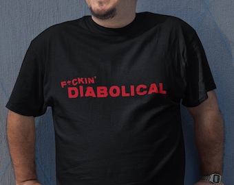 Superhero TV TShirt F*ckin' Diabolical Hero Comic Book Television Inspired Shirt Design Clothing