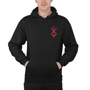 Manga Anime Hoodie Mark of Sacrifice Action Anime Inspired Unisex Sweatshirt Clothing image 2
