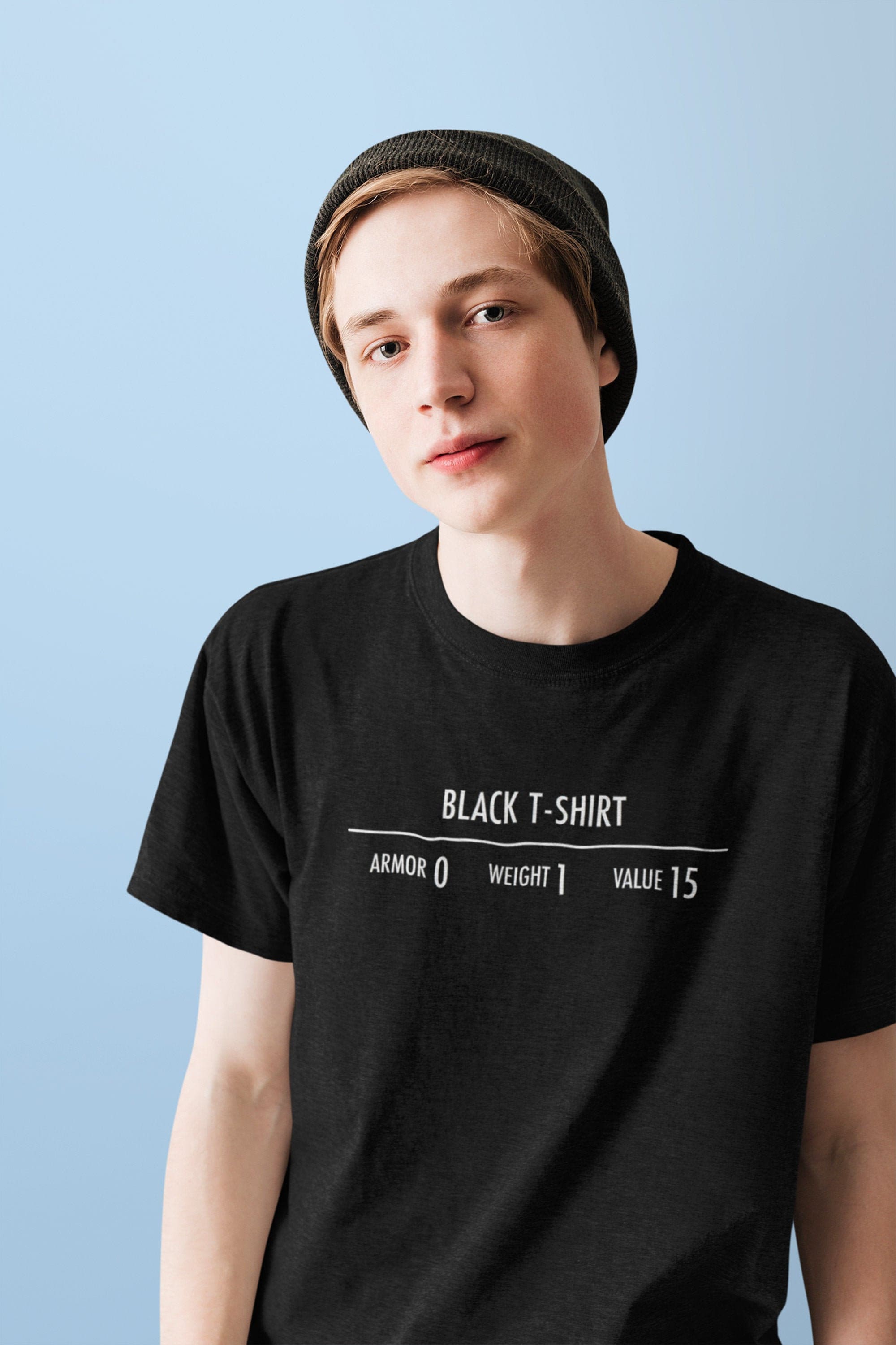 Black T-Shirt RPG Gaming Inspired T-Shirt, Classic Gamer Tee Apparel