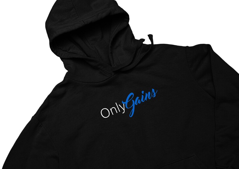 Funny Gym Hoodie Onlygains Humour Fitness Unisex Exercise Etsy UK