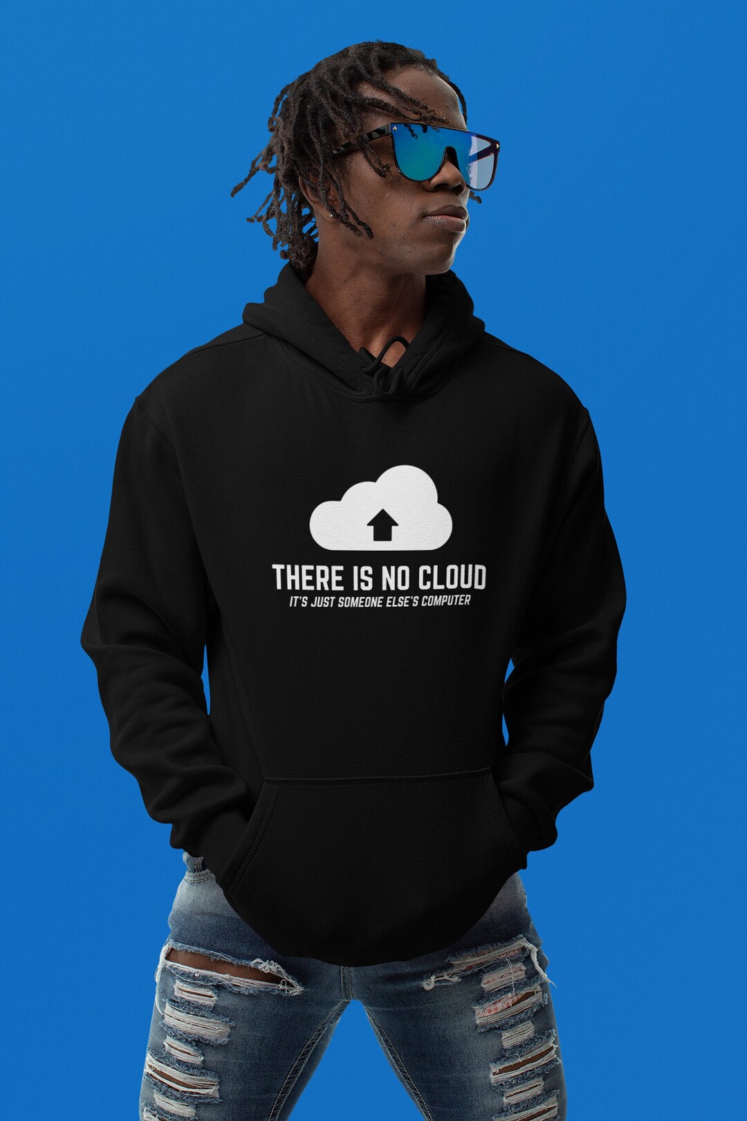 Funny Programmer Hoodie There is No Cloud Coding Meme Programming ...