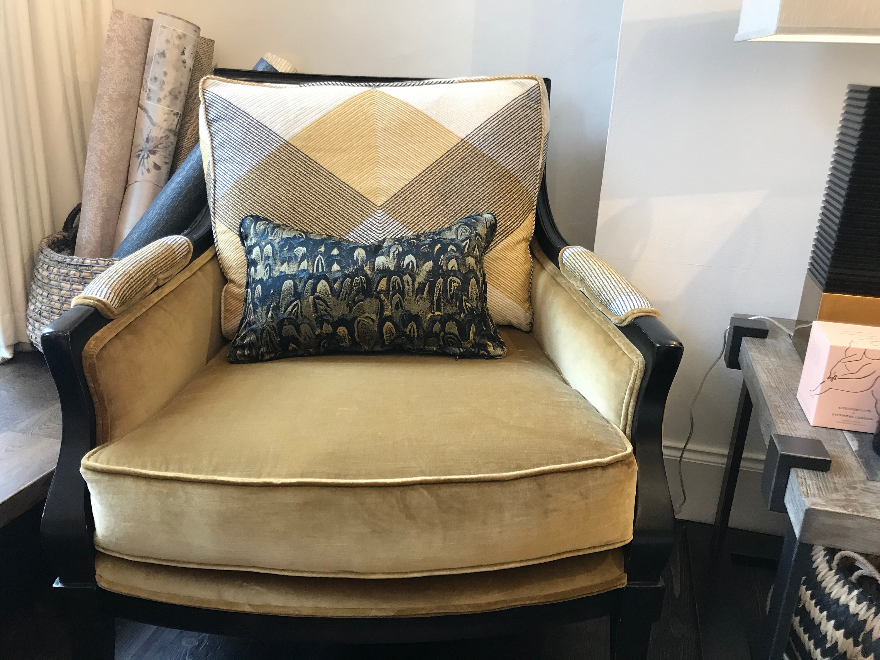 Zoffany Icarus Tigers Eye/Ink cushion cover Etsy