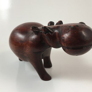 Best in Class hand carved Zambezi African hippo 4"