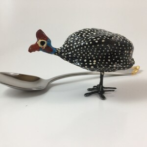 Delightful hand crafted Guinea Fowl from the banks of the Zambezi 2&quot; - 3&quot; buy several!