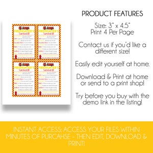 EDITABLE Firefighter's Survival Kit Tag | Fireman Gift Idea ...