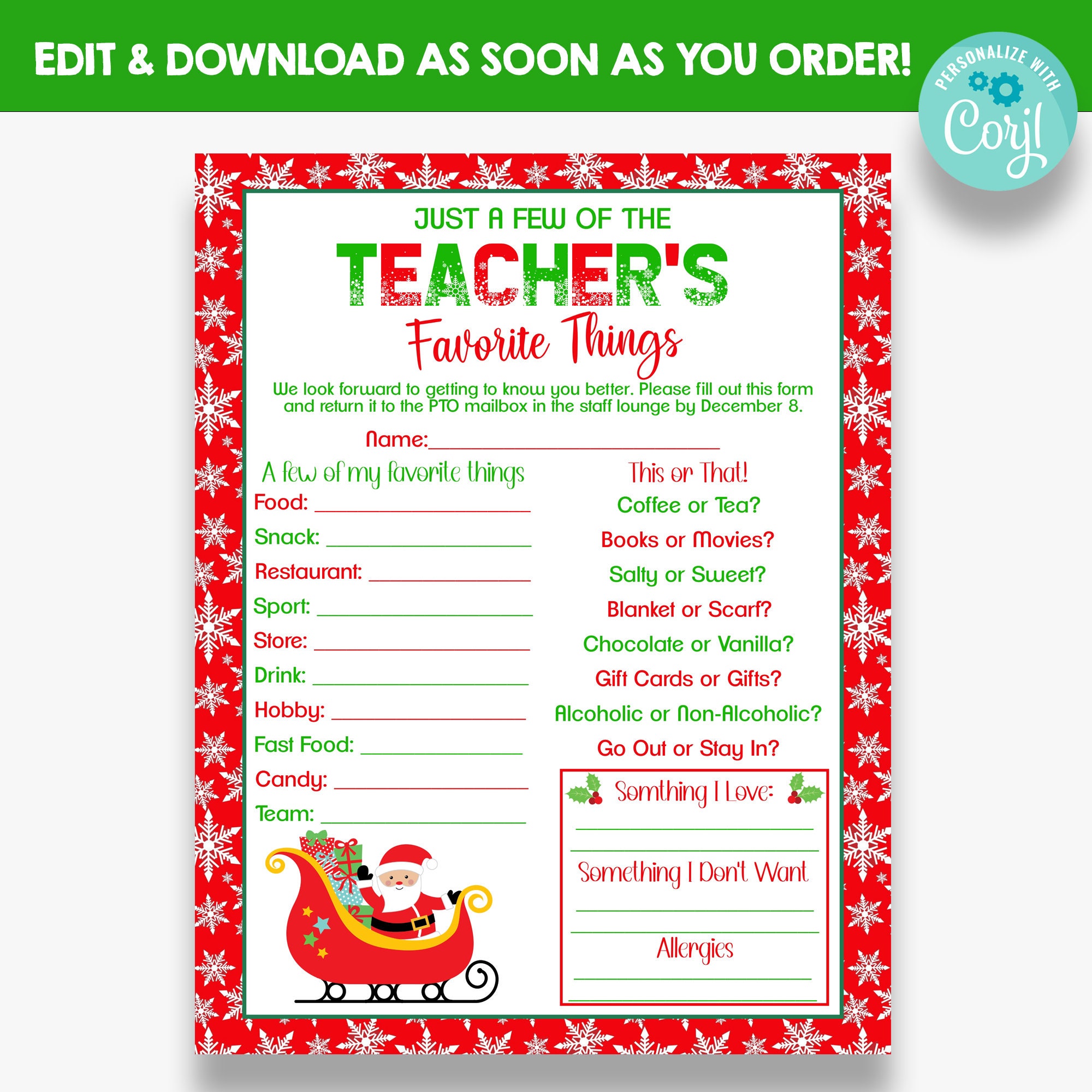 Editable Classroom Donation Printable Teacher Wish List -  Portugal