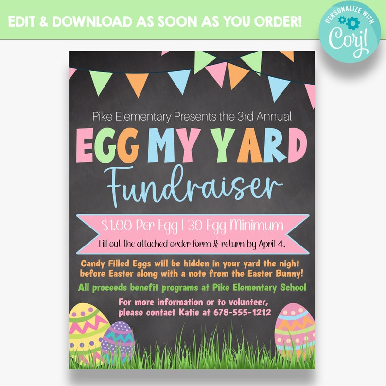 EDITABLE Egg My Yard Fundraiser Flyer With Bonus Order Form Etsy EDITABLE Egg My Yard Fundraiser Flyer With Bonus Order Form Etsy