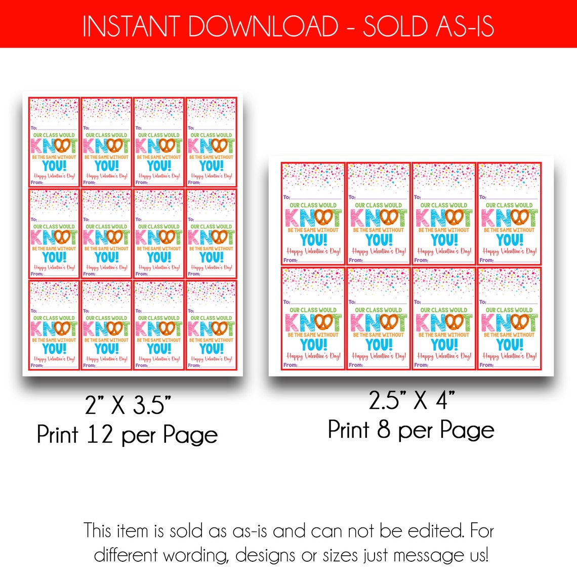 INSTANT DOWNLOAD | Our Class Would Knot Be the Same Without You Kid's ...