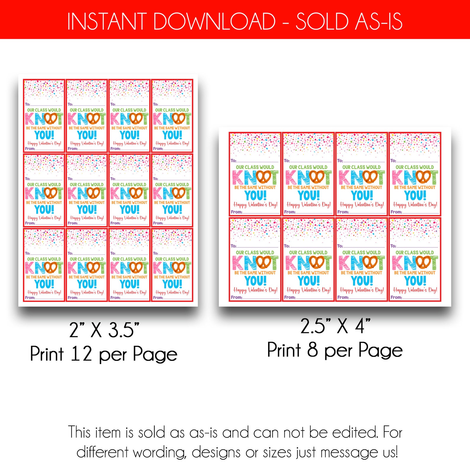 INSTANT DOWNLOAD | Our Class Would Knot Be the Same Without You Kid's ...