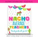 INSTANT DOWNLOAD | Nacho Average Teacher Appreciation Sign | Staff ...