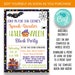 Editable Halloween Block Party Invitation | Halloween Block Party Flyer ...