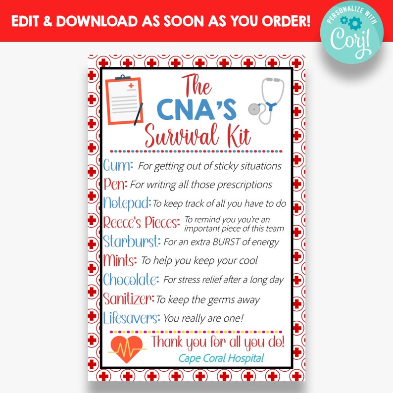 EDITABLE CNA S Survival Kit Tag CNA Appreciation Gift Etsy EDITABLE CNA S Survival Kit Tag CNA Appreciation Gift Etsy