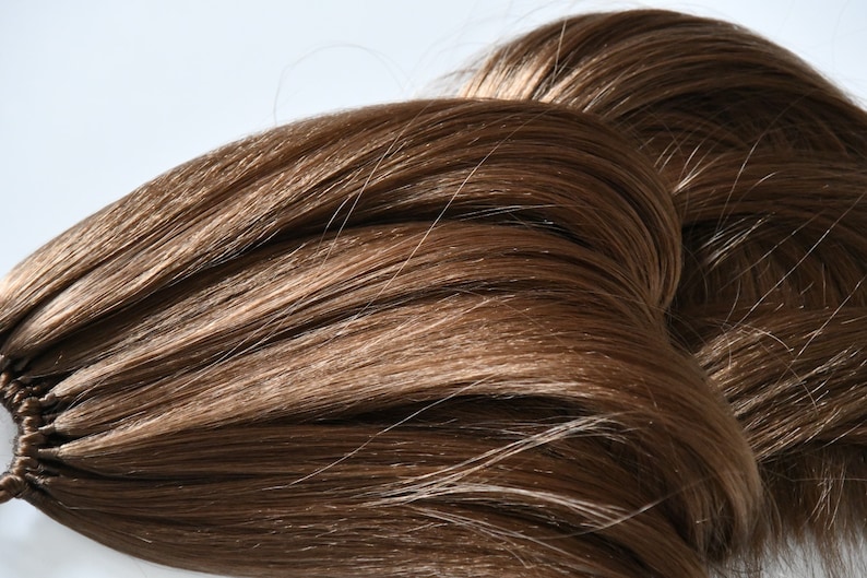 Ponytail Hair Extension on Elastic Band Light Brown Hairband Etsy