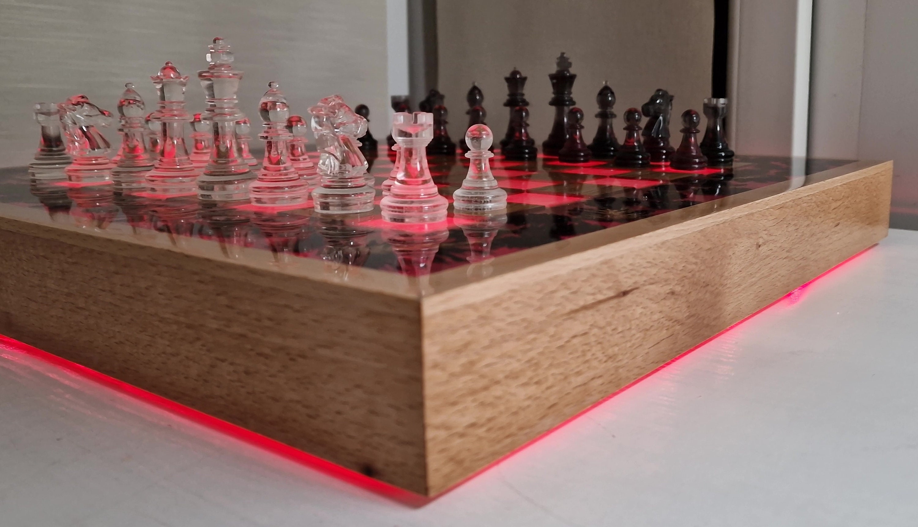 The Original Floating Chess Board – rosatowoodturning