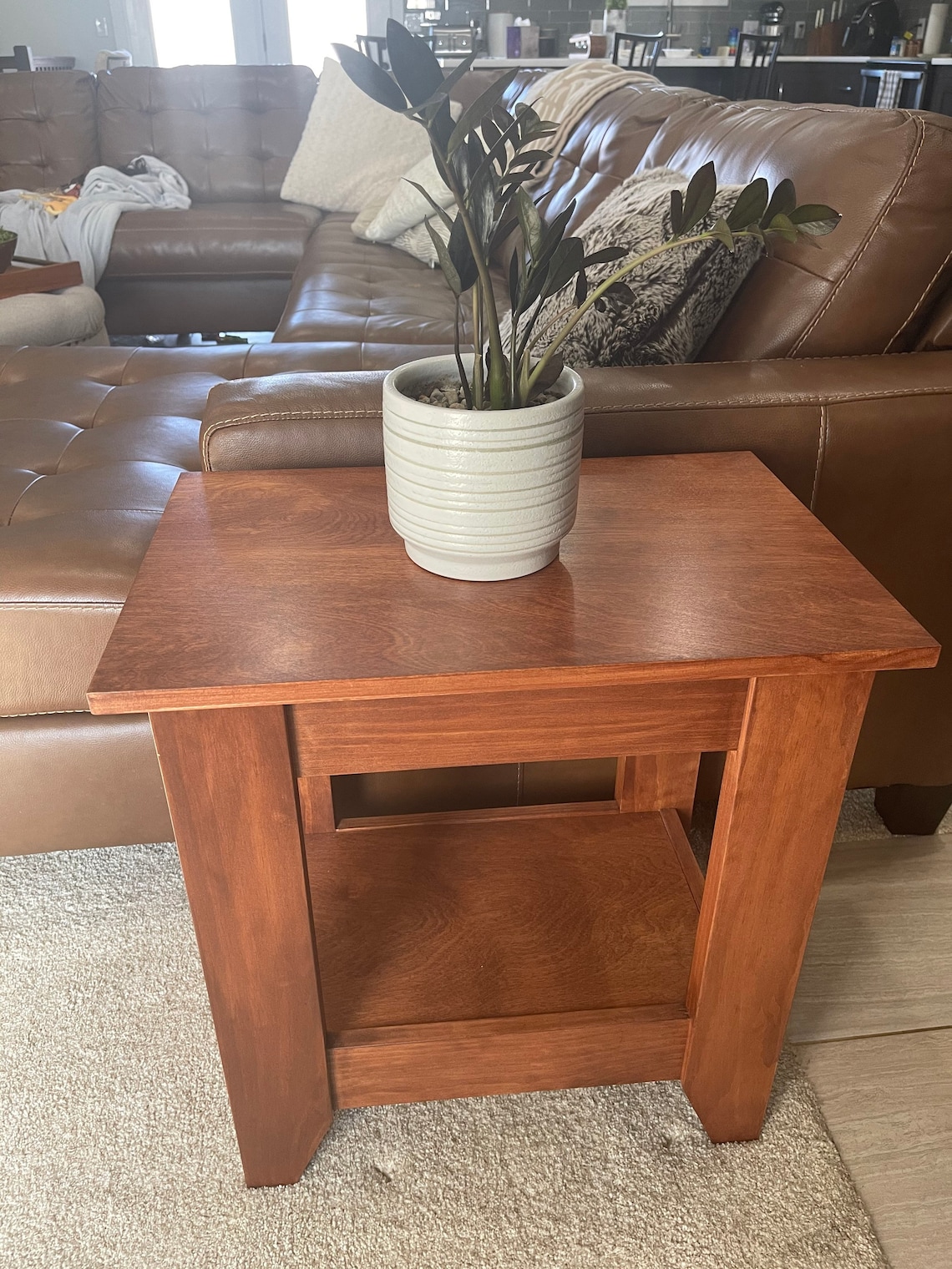 Concealment End Table hidden compartment Etsy