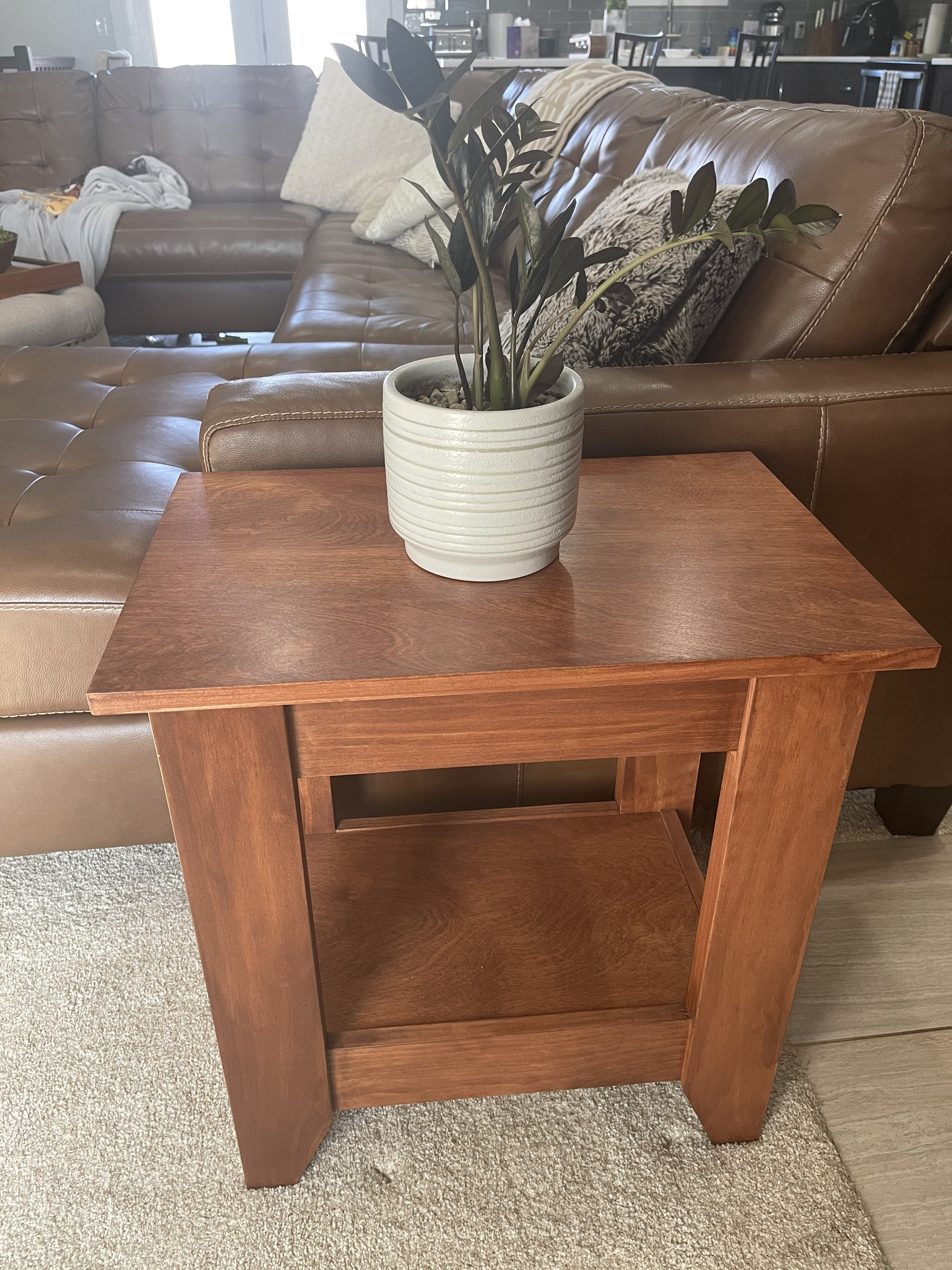 Concealment End Table hidden compartment Etsy