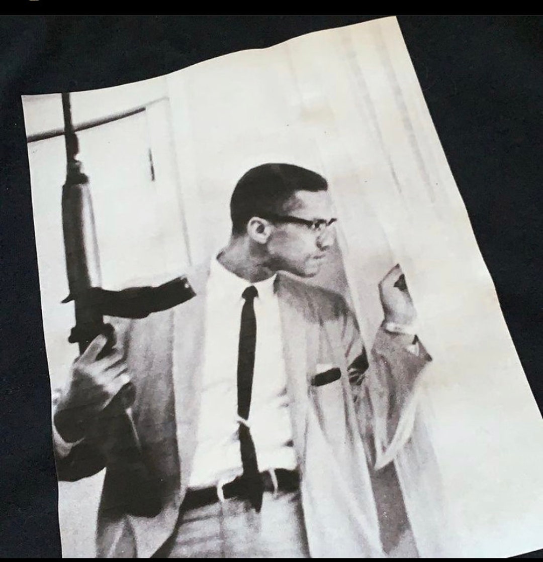 Malcolm X With Gun Etsy