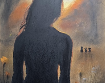 Where they wait. Professional quality hand signed fine art print. Original art by Andrew McAdam. Unframed, size A3.