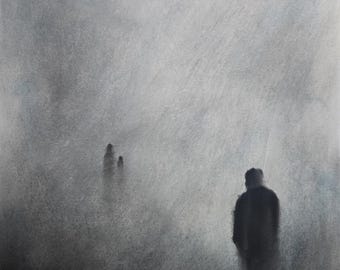 Reconexión. Obra original firmada por Andrew McAdam. Sin enmarcar, tamaño A3, 42 cm x 29,7 cm.